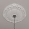Ekena Millwork Heaton Ceiling Medallion (Fits Canopies up to 6 1/2"), 27 1/2"OD x 3 7/8"ID x 2 1/4"P, Primed White CM27HE - alternate 9